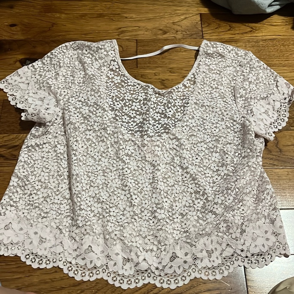 Victoria’s Secret light pink lace top